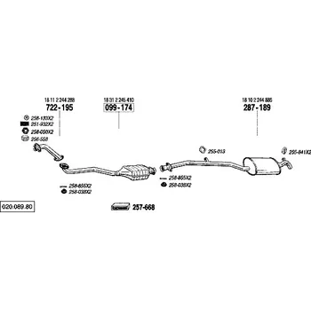 závěsná guma Bosal 255-841