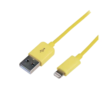 Datový kabel LOGILINK Kabel USB 2.0 vidlice Apple Lightning,USB A vidlice 1m žlutá