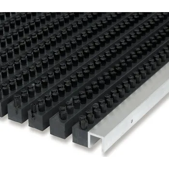 Rohožka Plastová kartáčová vstupní rohož FLOMA Wellbru - délka 100 cm, šířka 150 cm, výška 2,2 cm - 80001407