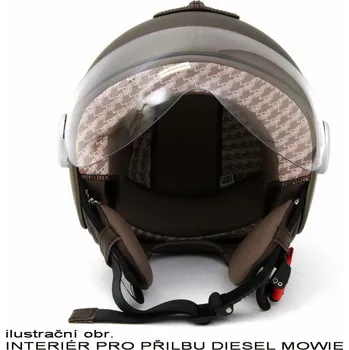 Auto-moto Diesel Interiér pro přilbu DIESEL MOWIE vel.M, hnědý M
