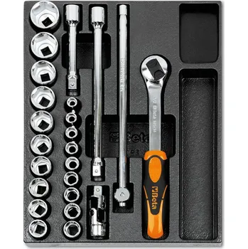 SADA NÁŘADÍ-MODEL 2424/T83 24KS V PODESTĚ Z PVC (Tvrdá přihrádka tvarovaná za tepla, se sadou nástrojů)