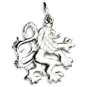 Přívěsek Zlatý přívěsek, přívěsek ze zlata, Český lev, bílé zlato, P 844