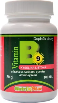 Nutristar Vitamín B9 Kyselina listová Folacin 100 tbl.
