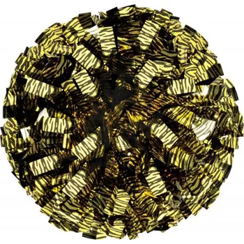 ZEBRA pompon ZLATO-ČERNÝ / 50 cm