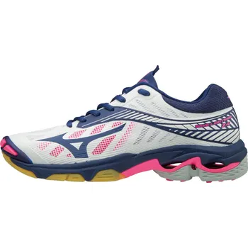 Dámská sálová obuv Mizuno Wave Lightning Z4 White/Blue Depths/Pink Glo