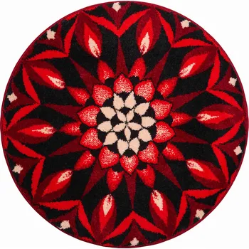 Koupelnová předložka Grund Mandala Poznání 100 cm červená