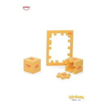 Hlavolam Little Genius Vehicles žlutá