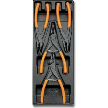 Ruční nářadí SADA KLEŠTÍ -MODEL 2424/T145 4KS V PODESTĚ Z PVC (Tvrdá přihrádka tvarovaná za tepla, se sadou nástrojů)