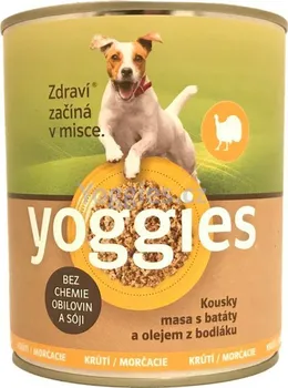 Krmivo pro psa Yoggies Konzerva pro psy batáty/olej z bodláku