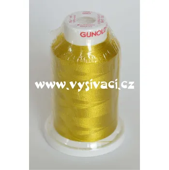Nit vyšívací nit Gunold Sulky žlutá 1260, návin 1000m, viskóza Jednotka: 1 kón návin 1000m
