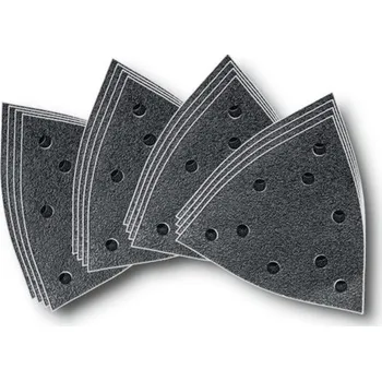 Brusný kotouč Brusný papír děrovaný tvaru Delta 130x130mm se suchým zipem, P120, 16ks