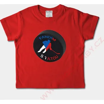 Dívčí tričko Dětské tričko krátký rukáv - Fandím s tátou TK-48