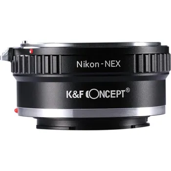 Redukce K&F Concept z objektivu Nikon (Ai) na SONY E (Umožní nasadit objektiv s bajonetem Nikon na fotoaparáty SONY E-MOUNT)