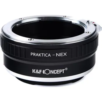 Redukce K&F Concept z objektivu Praktica B na SONY E (Umožní nasadit objektiv s bajonetem Praktica-B na fotoaparáty SONY E-MOUNT)