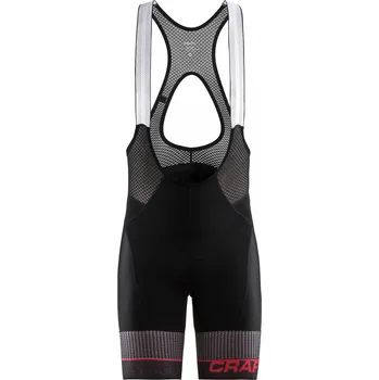 cyklistické kraťasy Craft Route Bib kalhoty pánské černé/červené