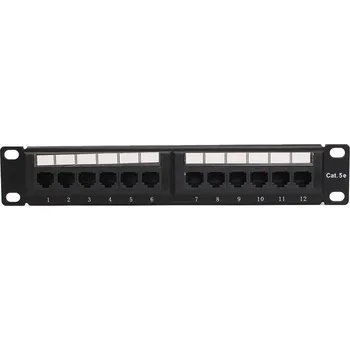 Patch panel Patch panel LEXI-Net 12 port Cat. 5e UTP 1U/10"