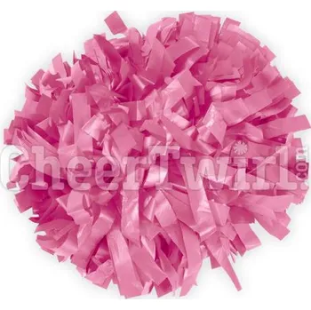 Plastový POMPON jednobarevný RŮŽOVÝ / 50 cm
