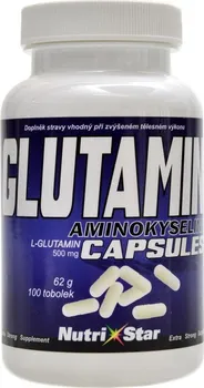 Aminokyselina Nutristar Glutamin 100 cps.