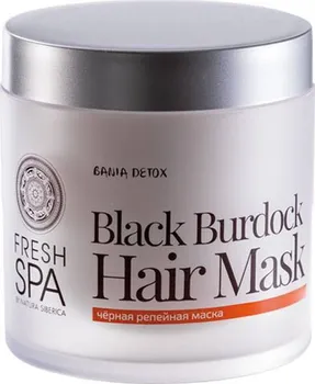 Vlasová regenerace Natura Siberica Bania Detox Maska ​​pro růst vlasů černý lopuch 400 ml