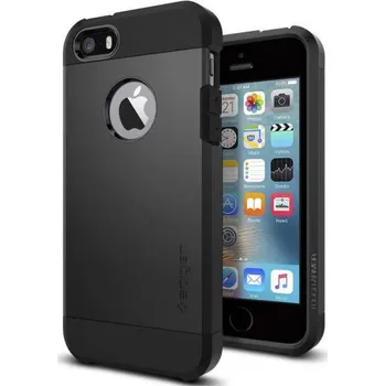 Pouzdro na mobilní telefon Spigen Tough Armor pro iPhone SE/5s/5 černý