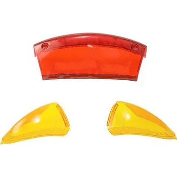 Zadní světlomet sklo zadního světlometu - oranžové hladké blikače YUKI /Barton / Longjia XT50Q