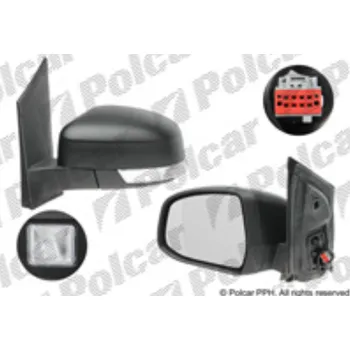 Auto zrcátko Zpětné zrcátko FORD FOCUS II 08-10 s blinkrem a osvětlením prahu