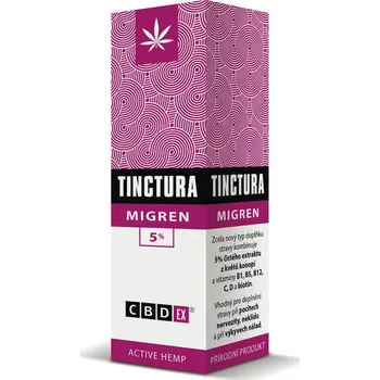 Přírodní produkt CBDex Tinctura Migren 5% 20 ml