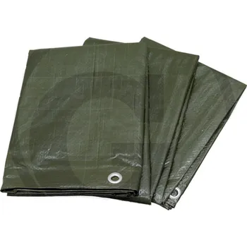 Krycí plachta Zakrývací nepromokavá plachta s oky PE 2 x 3 m na seno, slámu, dřevo 110 g/m2