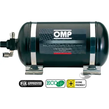 Hasicí přístroj OMP hasicí systém s el. spouštěčem a ocelovou nádobou, 4,25 litru BLACK COLLECTION