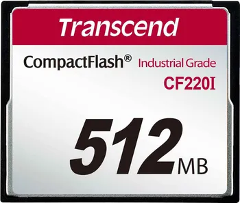 Paměťová karta Transcend Industrial CompactFlash CF220I 512 MB (TS512MCF220I)