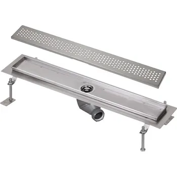 sprchový žlab SLKN 17BX - Nerezový koupelnový žlábek do prostoru, délka 85 cm, mat 68172