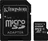 paměťová karta Kingston microSDXC 256 GB Class 10 UHS-I U1 + SD adaptér (SDC10G2/256GB)