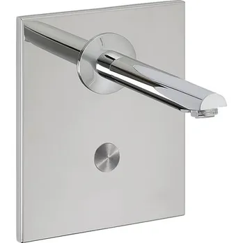 Vodovodní baterie SLU 04P25B - Piezo nástěnná umyvadlová baterie, délka výtoku 250 mm, 6 V 53044