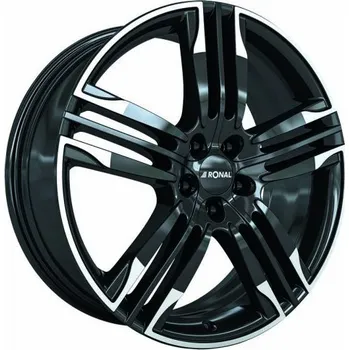 Alu kolo Ronal R58 jetblack-white rim 8x20 5x112 ET50