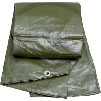 Krycí plachta Zakrývací nepromokavá plachta s oky kruhová průměr 4 m na dřevo, seno, slámu 200 g/m2