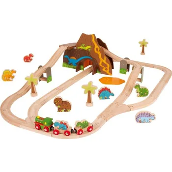 Vláček a vláčkodráha Bigjigs Dinosauří vláčkodráha 49 dílů