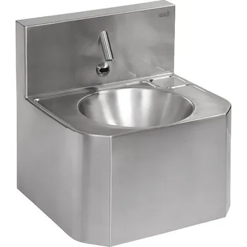 Umyvadlo SLUN 72ET - Nerezové automatické závěsné umyvadlo s elektronikou ALS, s termostatickým ventilem, 24 V DC 93723