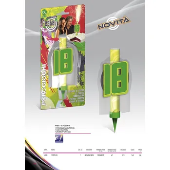 Dortová svíčka Dortová fontána č. 18