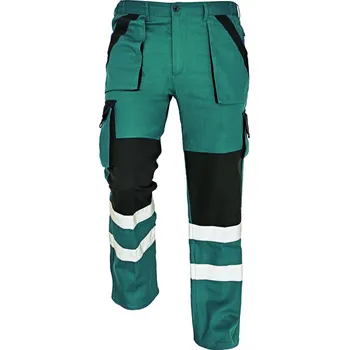 montérky Červa Max Reflex kalhoty zelené/černé