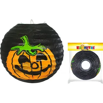 Rappa Lampion s dýní Halloween vyztužený Karnevalový doplněk Rappa Lampion s dýní Halloween vyztužený