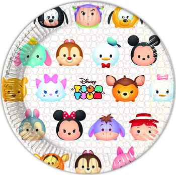Party nádobí TSUM TSUM talířky 8 ks, 23 cm