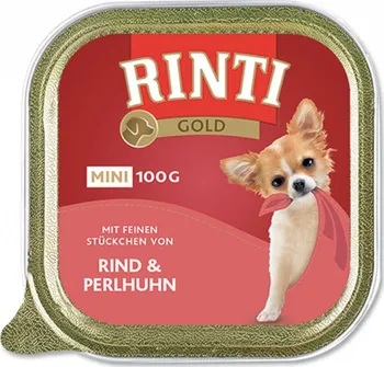 Krmivo pro psa Rinti Gold Mini vanička hovězí/perlička 100 g