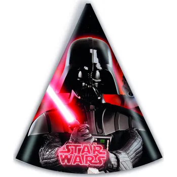 Party dekorace STAR WARS party čepičky 6 ks