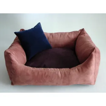 Pelíšek pro psa DELUXE Pelíšek pro psa - losos / švestka / granát - tmavý