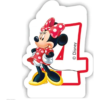 Dortová svíčka MINNIE narozeninová svíčka č. 4