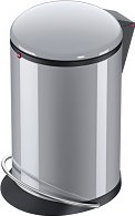 Hailo Harmony M stříbrný - Designový odpadkový koš s tlumeným zavíráním víka - 12 litrů - 0515-020 tiché zavírání