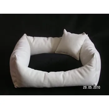 Pelíšek pro psa DELUXE Pelíšek pro psa - ecru / černá / ecru