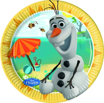 Party nádobí OLAF Summer talířky 8 ks, 20 cm