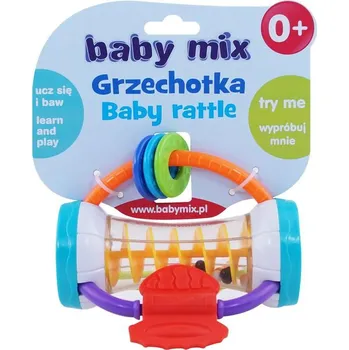 Baby Mix chrastítko barevný válec Baby Mix chrastítko barevný válec