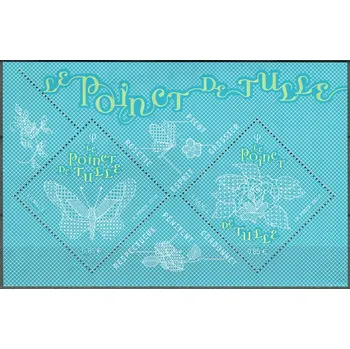 Poštovní známka Post France (2017) MiNr. 6906 - 6907 ** - Francie - BLOCK 383 - Krajková výšivka z Tulle